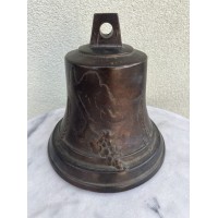 Varpas bronzinis, puoštas vynuogių ir rugių motyvais, antikvarinis, didelis, Svoris 6,4 kg. Kaina 268