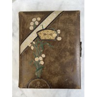 Albumas su kartonažinėmis nuotraukomis, antikvarinis. Prancūzija. Kaina 178