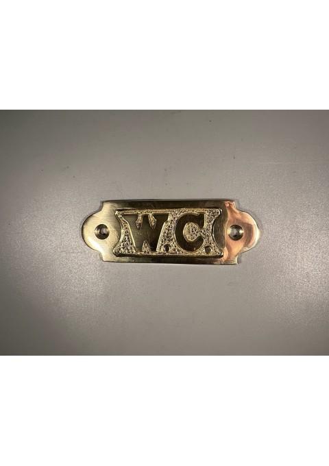 Ženklas WC, tualeto, informacinis, bronzinis. 3 vnt. Kaina po 16