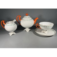 Servizas Senasis Paryžius, Vieux Paris porcelianinis, antikvarinis, elegantiškas, prancūziškas. 1800–1850 m. Kaina 78 už viską