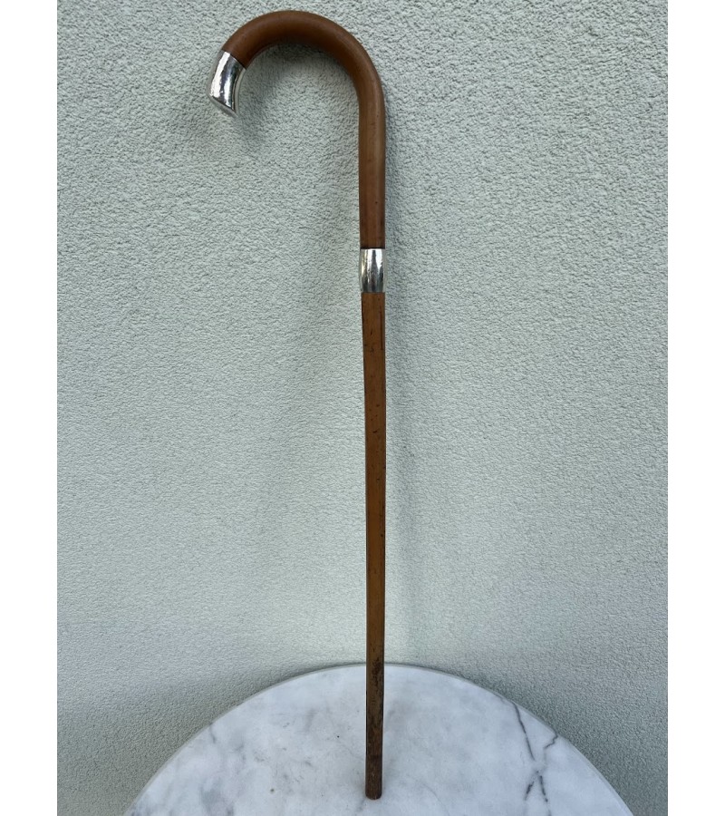 Lazda, lazdelė antikvarinė, puošta sidabru, prabuota. Kaina 128