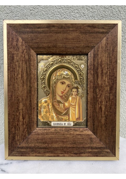 Ikona Kazanės Dievo Motinos, Икона Образ Казанской Пресвятой Богородицы. Pastatoma, pakabinama. Kaina 38
