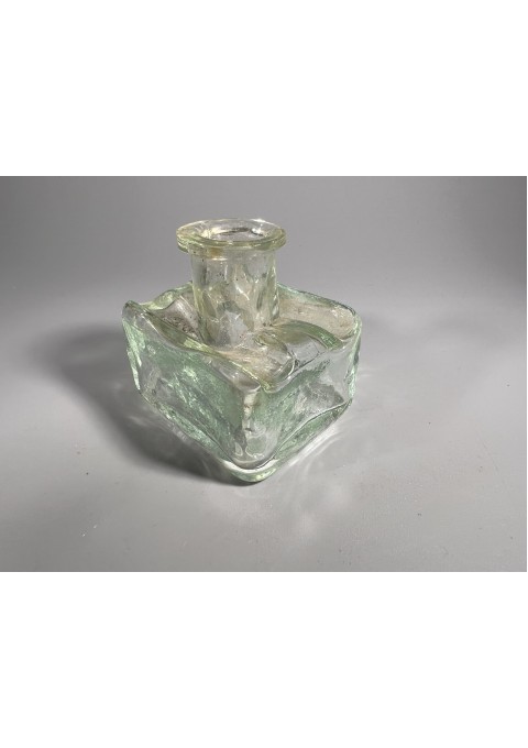 Rašalinė antikvarinė stiklinė su dviem rašiklių laikikliais, vokiška. Kaina 25