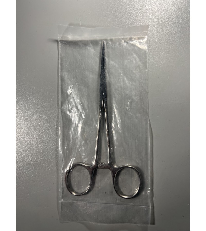 Medicininis chirurginis spaustukas Halstedo, Halsted moskito spaustukas (Halsted mosquito forceps). Nenaudota. 4 vnt. Kaina po 16