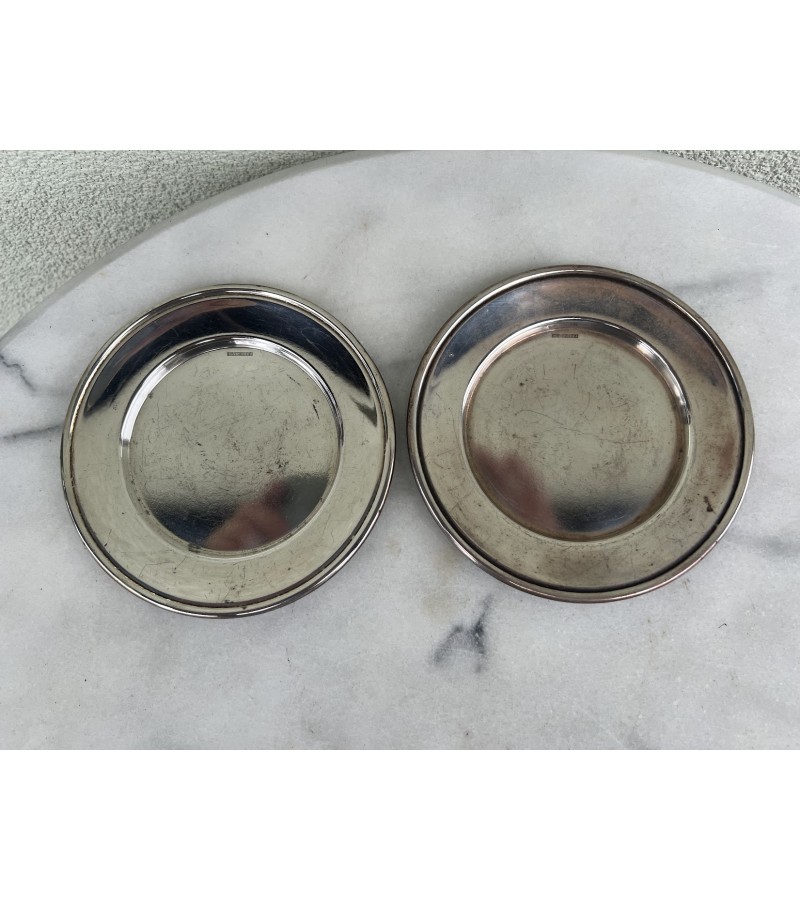 Lėkštė, lėkštutė metalinė, sidabruota Prima N.S. 2 vnt. Kaina po 8