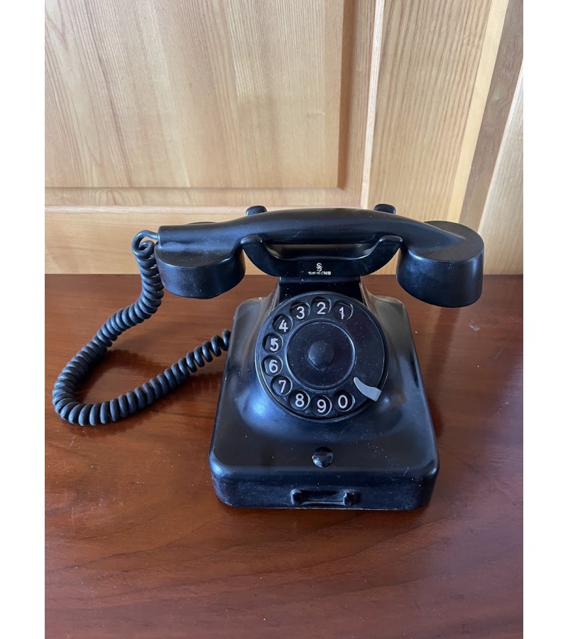 Telefonas Siemens, bakelitinis, antikvarinis, vokiškas. 1948-1962 m. Kaina 88