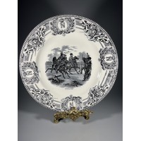 Lėkštė Napoleon mūšių garbei. Gamintojas Boch Frères La Louvière, Made in Belgium, Fabrication Belge. Belgija. Kaina 33