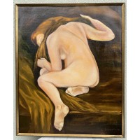 Paveikslas Nuoga moteris. Moters aktas. Drobė, aliejus. ÅSTRÖM. 1984 m. Kaina 158