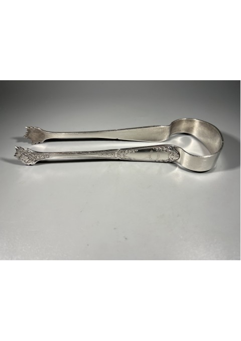 Žnyplės didelės, sidabruotos, ledukams, cukrui, prancūziškos. Ilgis 18 cm. Kaina 23