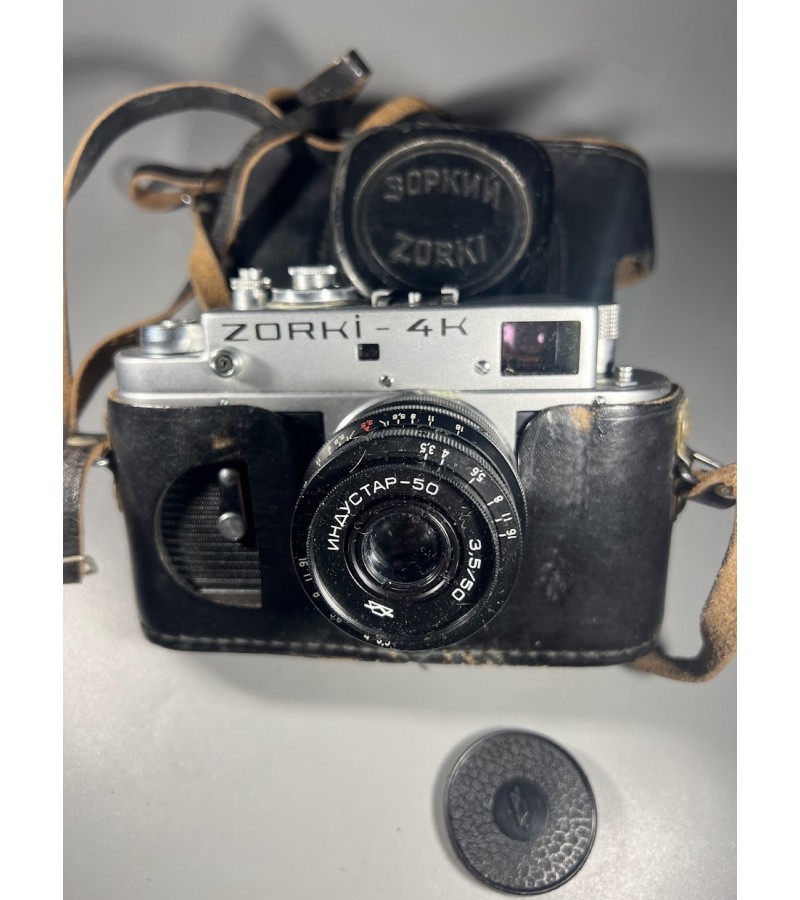 Fotoaparatas Zorki 4K , sovietinis, tarybinių laikų tolimatinis, Krasnogorsko mechanikos gamykla (KMZ). 1956-1973 m. Kaina 38