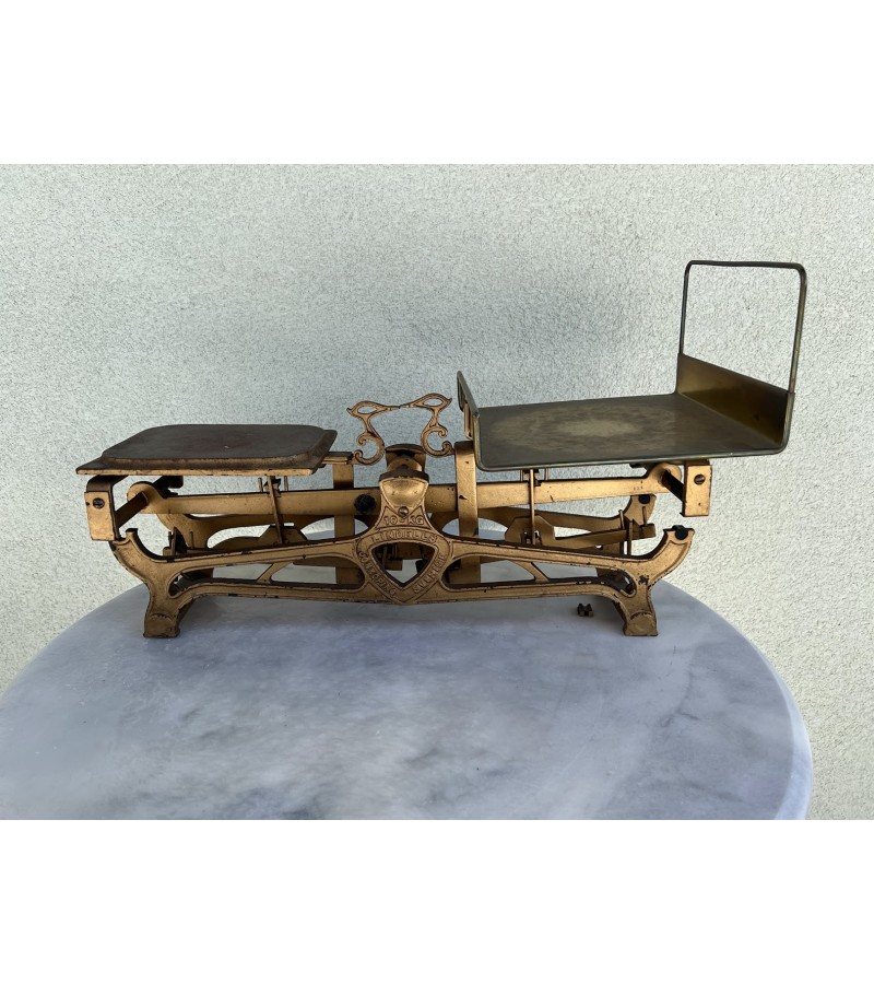 Svarstyklės Lindells antikvarinės ketaus, špižinės, švediškos. 10 kg. Neveikia. Kaina 53