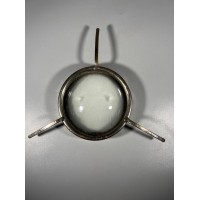 Didinamasis, padidinimo stiklas, lupa, storas, metaliniame rėmėlyje, antikvarinis, puikiai didinantis, prancūziškas. Kaina 33