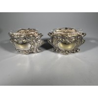 Druskinė, prieskoninė sidabruota, antikvarinė, Rokoko stiliaus, prancūziška. 2 vnt. Kaina po 28