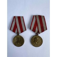 Medalis karinis, sovietinis, tarybinių laikų Stalin, Lenin. 2 vnt. Kaina po 23