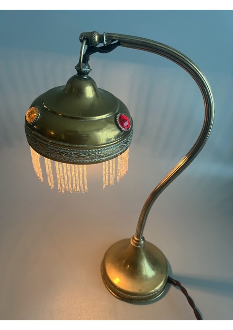 Šviestuvas, lempa stalinė Paryžietė, Art Nouveau stiliaus, antikvarinė, prancūziška. Veikianti. Kaina 188