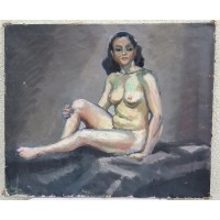 Paveikslas Nuoga moteris. Drobė, aliejus. Åke Brovik (Sweden, 1911-1988). Kaina 138