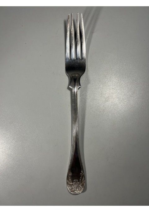 Šakutė sidabrinė, antikvarinė, Švedija. Praba 800, trys karūnos. Swenson & Luhr, Göteborg. 1929 m. Svoris 63 g. Kaina 93