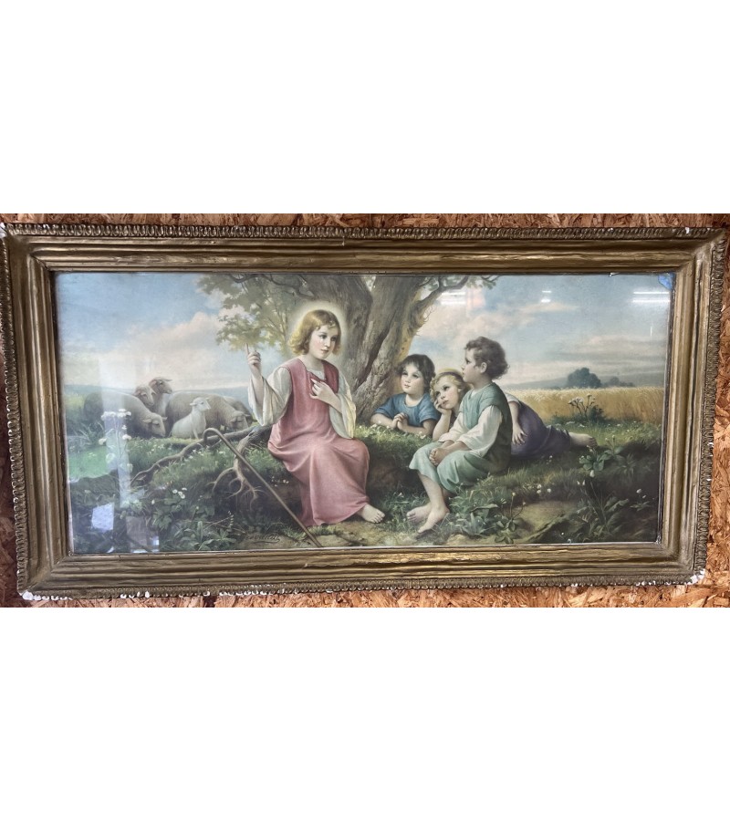 Paveikslas religinis, antikvarinis. Kaina 22 Paveikslas religinis, antikvarinis. Kaina 22