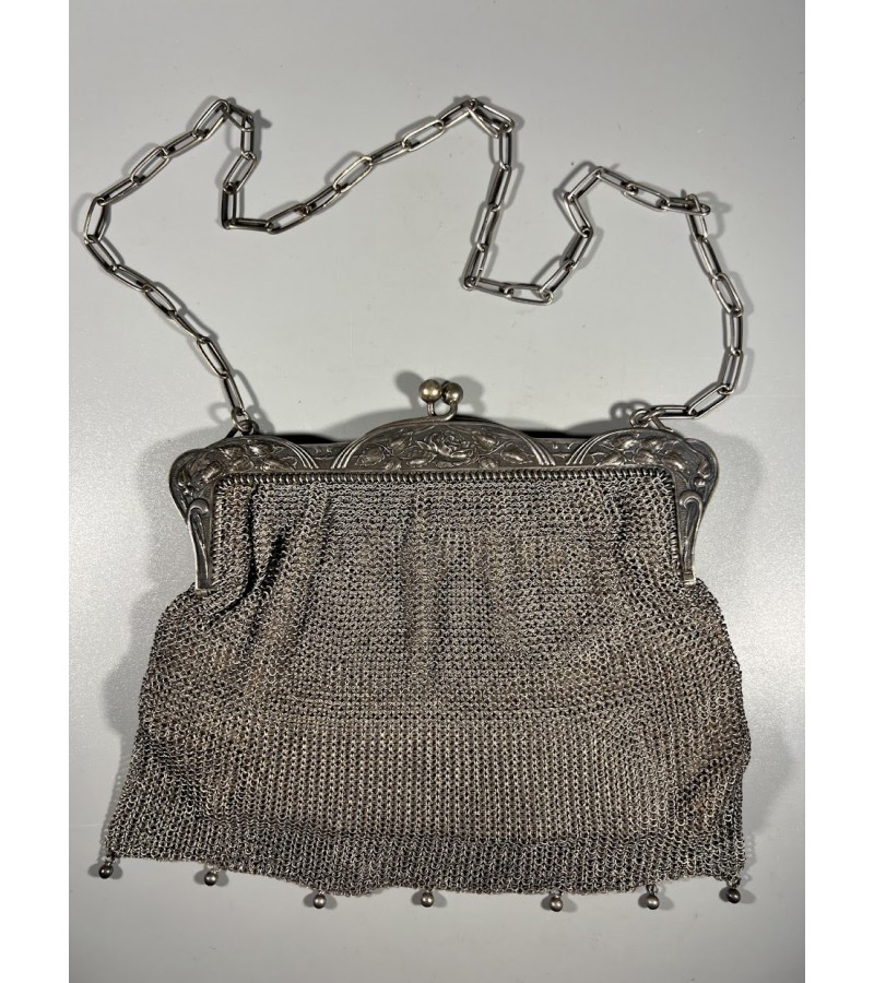 Rankinukas antikvarinis, Secesijos stiliaus ir laikotarpio, sidabruotas, tinkamas naudojimui. Kaina 193