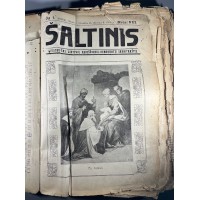 Žurnalų metinis rinkinys Šaltinis. Iliustruotas lietuvių krikščionių-demokratų savaitraštis. Seinai. 1913 m. Kaina 28