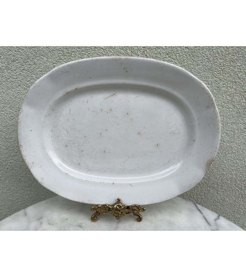 Lėkštė Kuznecov Ryga, ovali, didelė, antikvarinė, carinės Rusijos imperijos laikų. Kaina 38 Lėkštė Kuznecov Ryga, ovali, didelė, antikvarinė, carinės Rusijos imperijos laikų. Kaina 38