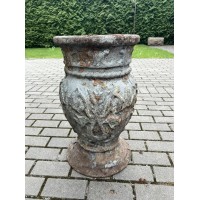 Šiukšlių dėžė, šiukšliadėžė, špižinė, ketaus, tarybinė, sovietinių laikų, Tulpė. Svoris maždaug 70 kg. Neskilus, netrūkus. Kaina 157