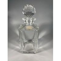 Grafinas krištolinis Val Saint Lambert viskiui, antikvarinis. Belgija. Crystal glass carafe Val Saint Lambert Belgium decanter whiskey. Svoris 2 kg. Kaina 168