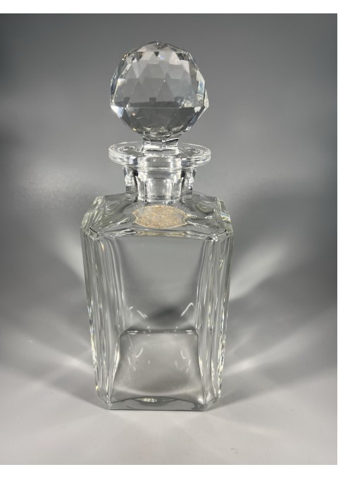 Grafinas krištolinis Val Saint Lambert viskiui, antikvarinis. Belgija. Crystal glass carafe Val Saint Lambert Belgium decanter whiskey. Svoris 2 kg. Kaina 168