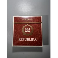 Cigaretės Republika, Respublika, kolekcinės. Zagrebo tabako fabrikas. Jugoslavija. 1965–1967 m. Nenaudota. Kaina 23