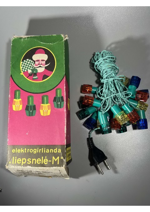 Elektrogirlianda "Liepsnelė-M". Lietuvos TSR Pabradės Skaičiavimo prietaisų gamykla "Modulis". 1989 m. Kaina 36