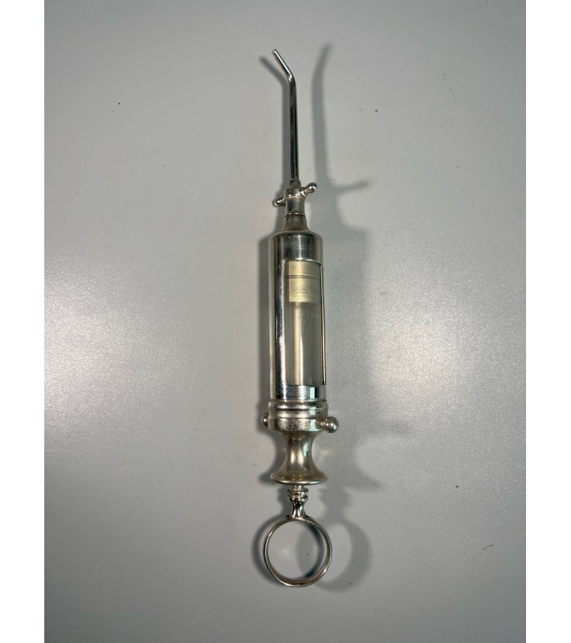 Švirkštas chirurginis, antikvarinis, ICo, pagamintas "The Kny-Scheerer Corporation". JAV. XX a. pr. Kaina 48