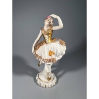 Statulėlė Balerina, porcelianinė, antikvarinė. Ernst Bohne Söhne porcelain factory in Rudolstadt, Germany. 1880 m. Kaina 13
