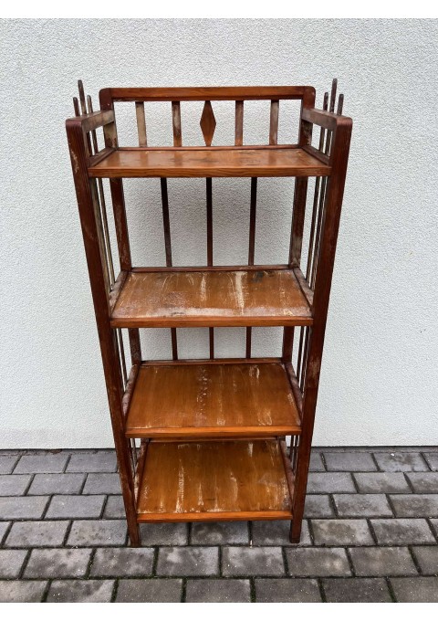 Etažerė medinė, antikvarinė. Tvirta. Kaina 108