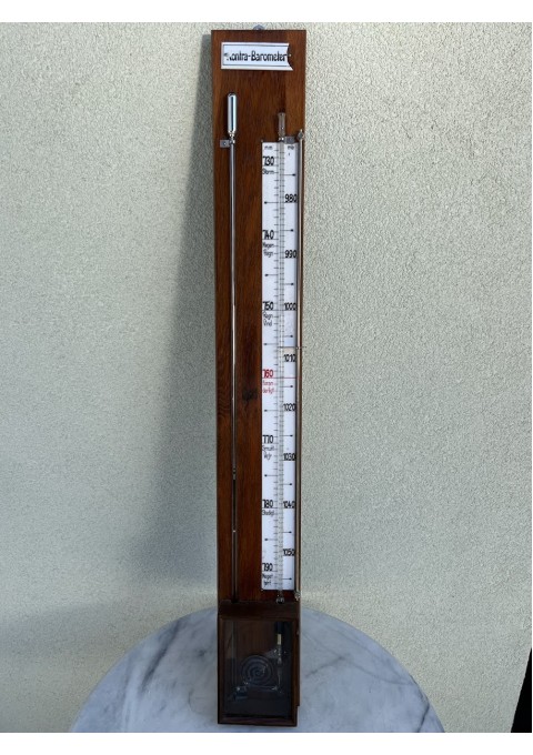 Barometras antikvarinis Kontra - Barometer. Danija. Aukštis 105 cm. Netikrintas. Kaina 93