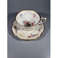 Puodelis su lėkštute porcelianiniai Reichenbach Porcelain Germany. Talpa 160 ml. REZERVUOTA