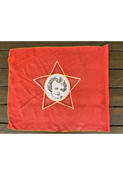 Vėliava, gairelė sovietinė, tarybinių laikų spaliukų, jaunasis Vladimiras Uljanovas Leninas. Originalas. 3 vnt. Kaina po 38 