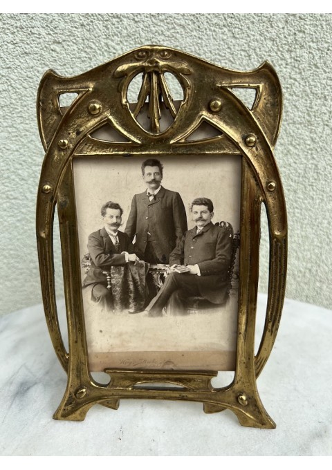 Rėmelis Art Nouveau stiliaus, antikvarinis su nuotrauka. 1890 - 1910 m. Kaina 58