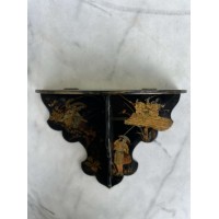 Lentynėlė antikvarinė, japoniška Chinoiserie Papier Mache sulankstoma. XX a. pr. Kaina 78