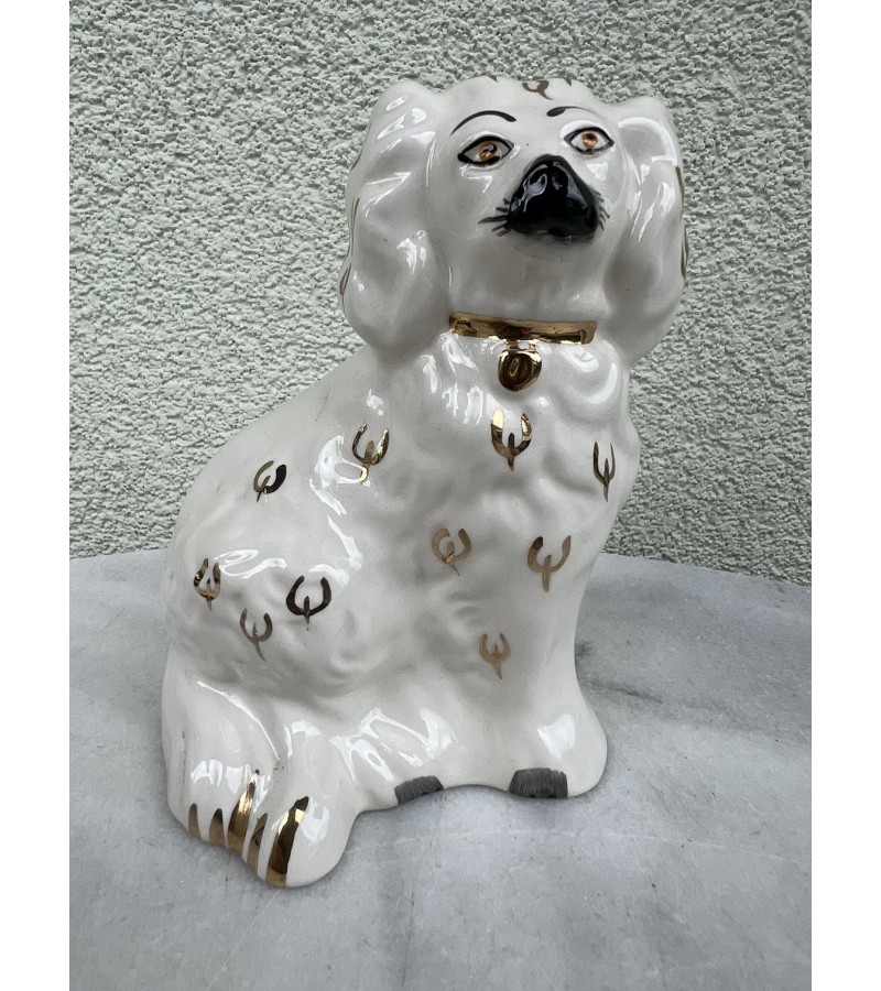 Statulėlė porcelianinė Šuo spanielis. Aukštis 15 cm. Beswick Old English Staffordshire Spaniel Dog. 1955 - 1989 m. Kaina 28