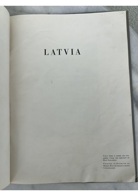 Knyga antikvarinė Latvia, Latvia, anglų k. 1936 m. Kaina 66