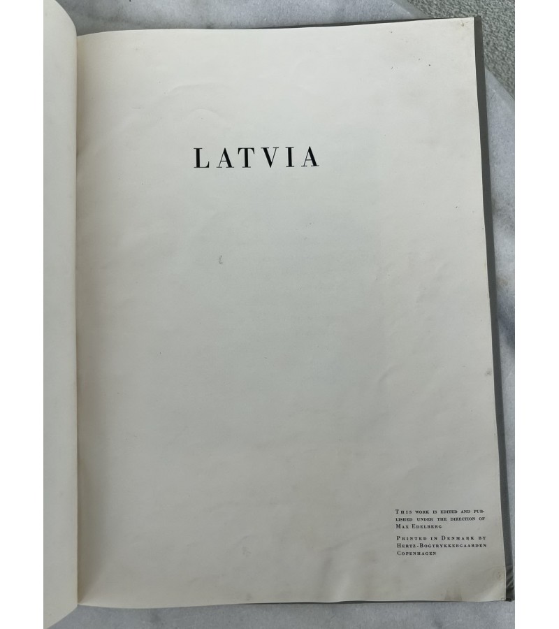 Knyga antikvarinė Latvia, Latvia, anglų k. 1936 m. Kaina 66