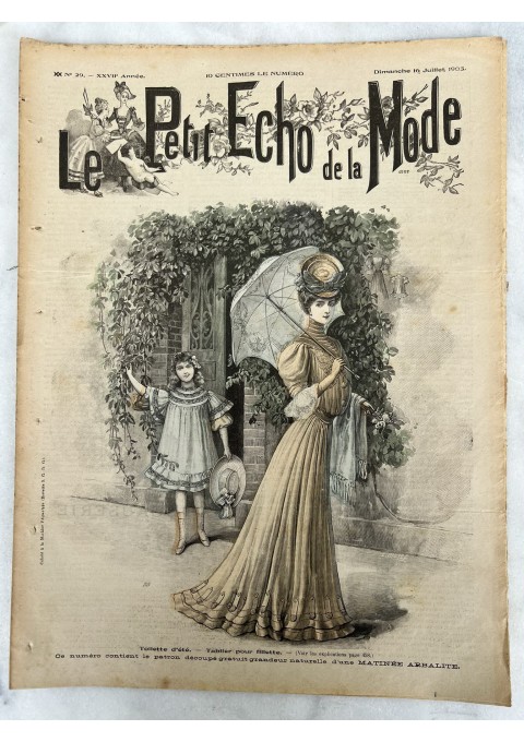 Žurnalas Le Petit Écho de la Mode, prancūziškas, antikvarinis. 1905 m. Kaina 18