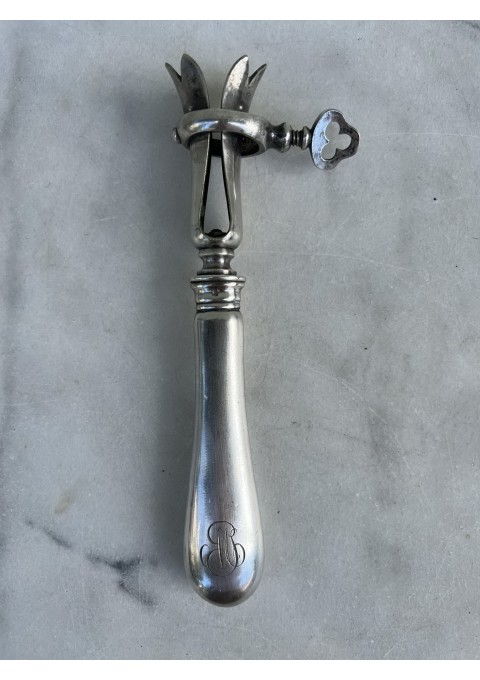 Stalo įrankis, kaulų laikiklis antikvarinis, sidabruotas. Prancūzija. Baulenger Adolphe, 1876-1899. Paris. Kaina 58