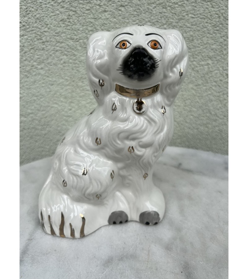 Statulėlė porcelianinė Šuo spanielis. Aukštis 21 cm. Beswick Old English Staffordshire Spaniel Dog. 1955 - 1989 m. Kaina 53