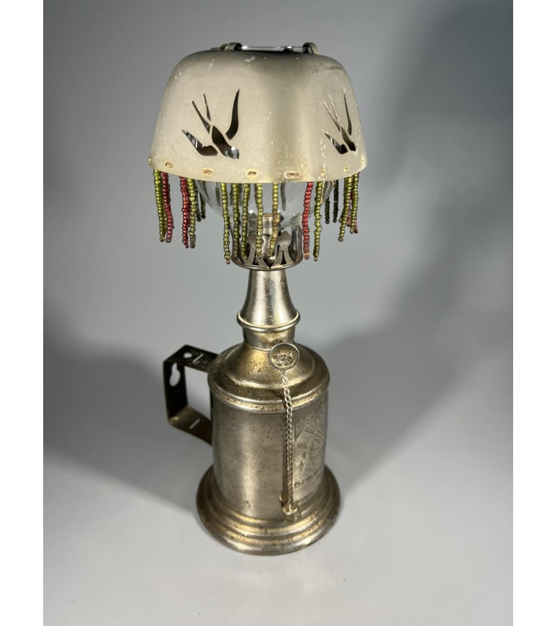 Žibalinė lempa LA FAUVETTE Pigeon antikvarinė, prancūziška, pastatoma, pakabinama. Kaina 78