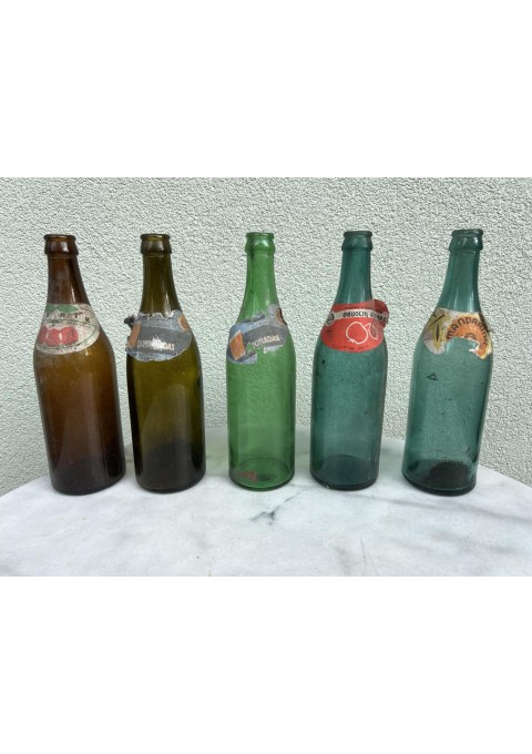 Buteliai limonado stikliniai tarybiniai, sovietinių laikų. 0,5 l. PARDUOTAS SU RAUDONA ETIKETE. Kaina po 4