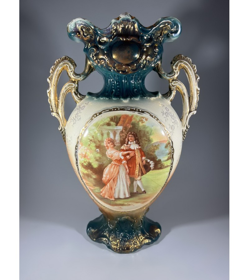 Vaza angliška antikvarinė, fajanso. Kaina 118