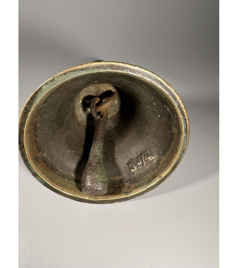Varpas, varpelis bronzinis, antikvarinis. Svoris 650 g. Kaina 87