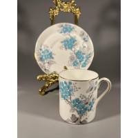 Puodelis su lėkštute porcelianiniai TUSCAN. ENGLAND. Puodelio talpa 150 ml. 10 vnt. Kaina po 17