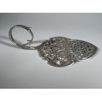 Absento šaukštelis, šauštas Absinthe spoon sidabrinis, antikvarinis. Praba 835. Svoris 40 g. Kaina 83